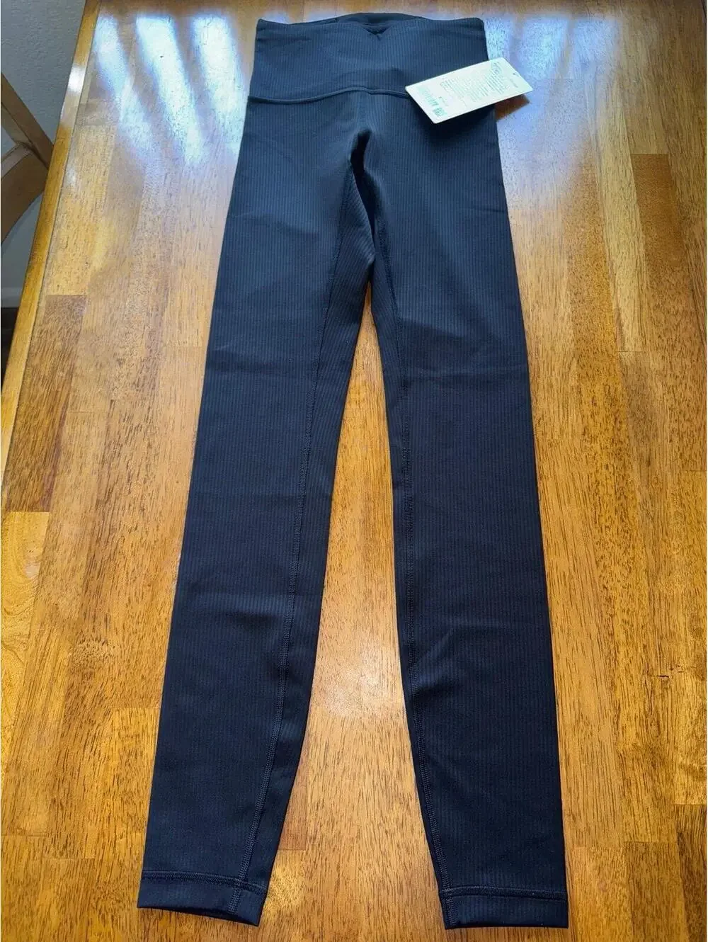 Lululemon Wunder Train Ribbed High Rise 28” Black Size 2 NWT